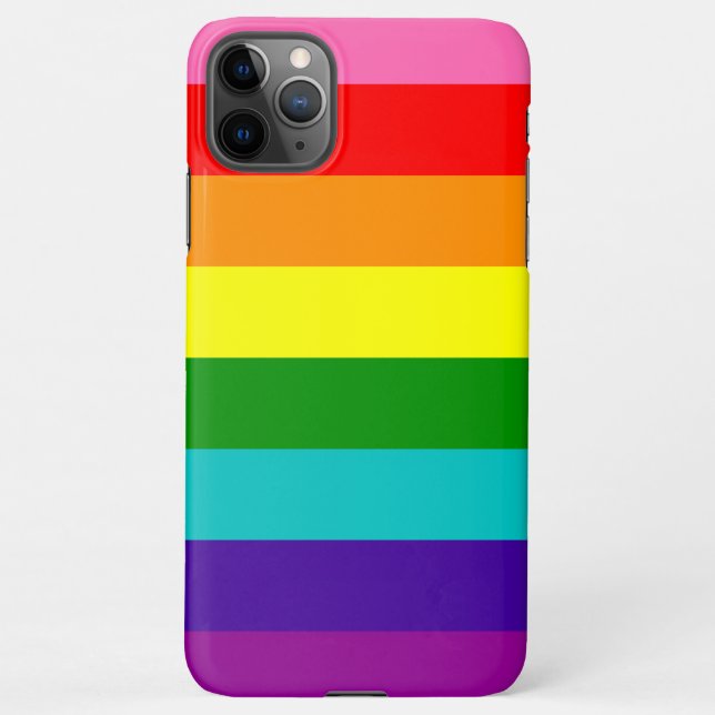 Coque iPhone Arc en ciel LGBT drapeau gay (Dos)