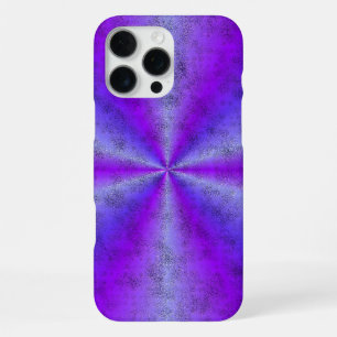 Coque iPhone 16 Pro Max Arc-en-ciel rose bleu en cuir d'éléphant Optik