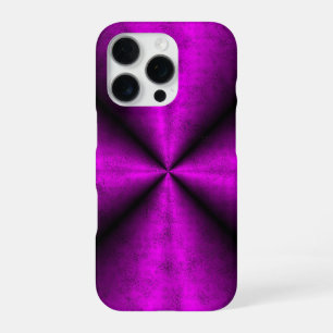 Coque iPhone 16 Pro Arc-en-ciel rose noir dans l'optique cuir peau d'é