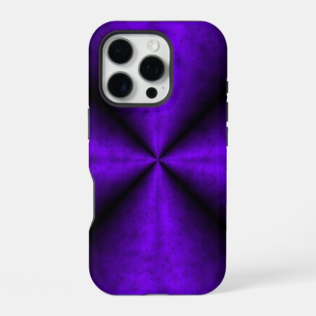 Coque iPhone Arc-en-ciel violet en cuir d'éléphant Optik (Verso)
