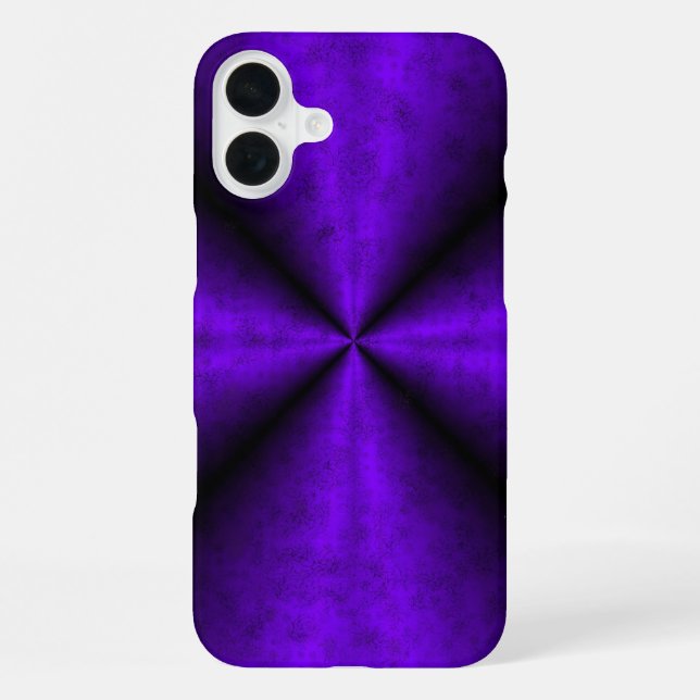 Coque iPhone Arc-en-ciel violet en cuir d'éléphant Optik (Verso)
