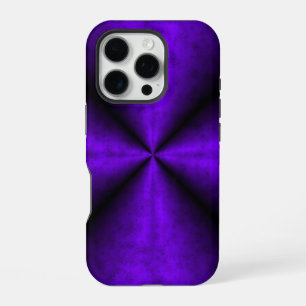 Coque iPhone 16 Pro Arc-en-ciel violet en optique cuir peau d'éléphant