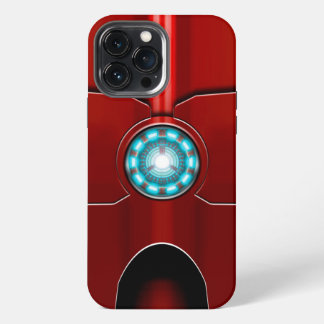 Etui iPhone 13 Pro Max Arc Réacteur Arc Armure rouge