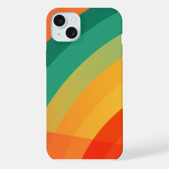 Coque iPhone Arcs de couleur vive arrière - plan (Verso)