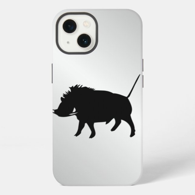 Coque iPhone Argent Phacochère (Verso)