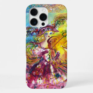 Coque iPhone 16 Pro Max ARLECCHINA VIOLONISTE / Nuit de Carnaval Vénitien