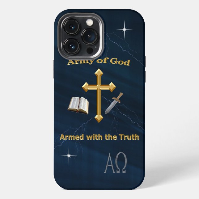 Coque iPhone Armée chrétienne de Dieu (Verso)