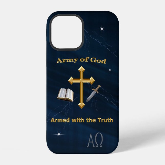 Coque iPhone Armée chrétienne de Dieu (Verso)