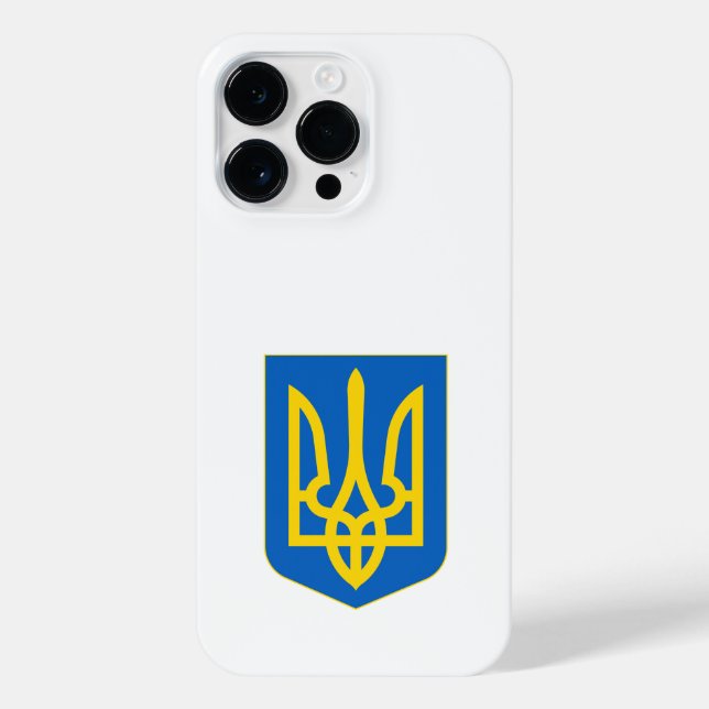 Coque iPhone Armoiries de l'Ukraine (Verso)
