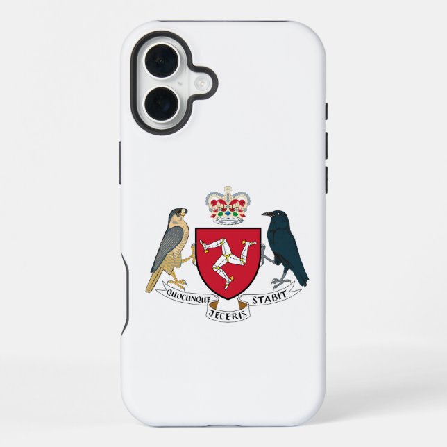 Coque iPhone Armoiries mannoises (Verso)
