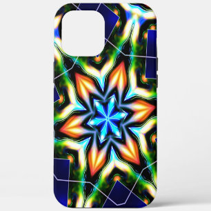 Coque iPhone 12 Pro Max Armoiries métalliques fissurées d'étoile ou de fle