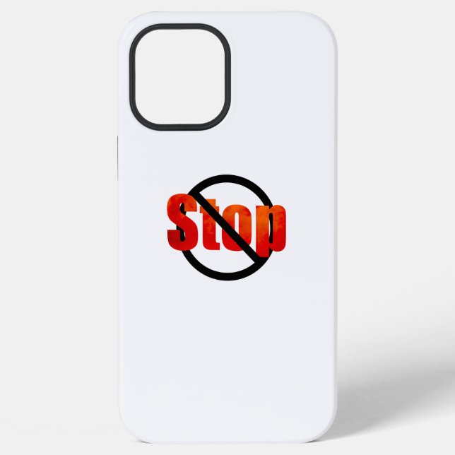Coque iPhone Arrêtez le boîtier de téléphone Case-Mate iPhone (Verso)