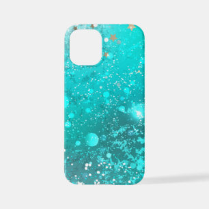 Coque iPhone 12 Mini Arrière - plan à huile Turquoise de la menthe