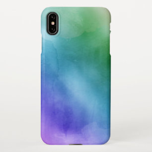Coque iPhone XS Max Arrière - plan couleur aquarelle