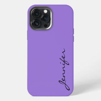 Etui iPhone 13 Pro Max Arrière - plan couleur violet pastel foncé