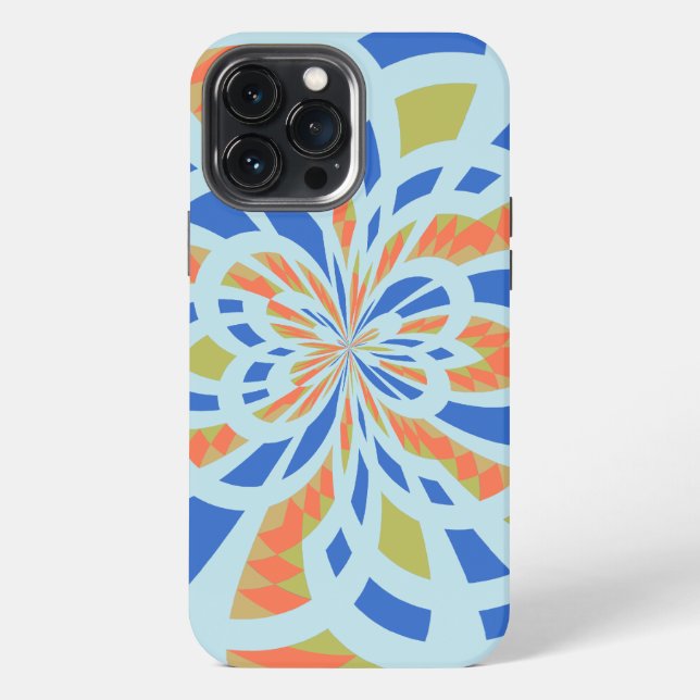 Coque iPhone Arrière - plan cubiste moderne (Verso)