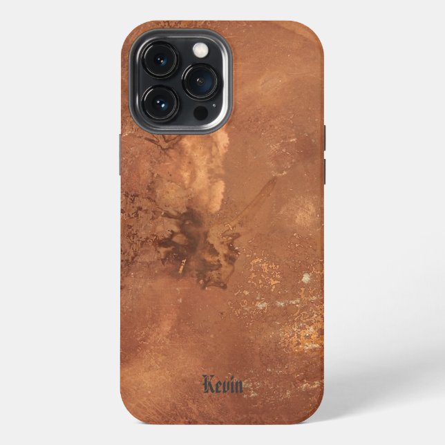 Coque iPhone Arrière - plan cuivre (Verso)
