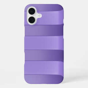 Coque iPhone 16 Plus Arrière - plan de bandes violettes