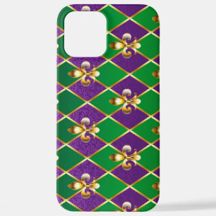 Coque iPhone 12 Pro Max Arrière - plan de bijoux Mardi Gras