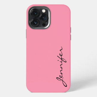 Etui iPhone 13 Pro Max Arrière - plan de couleur rose Baker-Miller