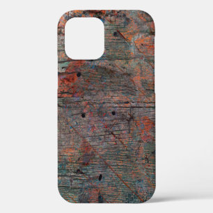 Coque iPhone 12 arrière - plan de grunge multicolore Abstrait avec