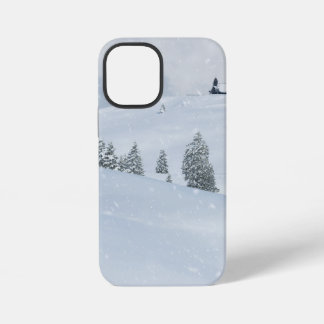 Coque iPhone 12 Mini Arrière - plan de neige hivernale