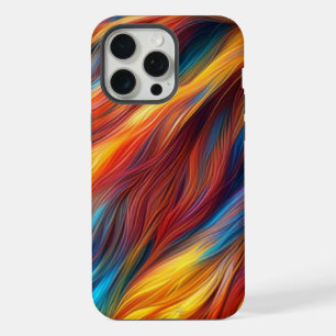 Coque iPhone 15 Pro Max Arrière-plan de texture de fourrure colorée-68454
