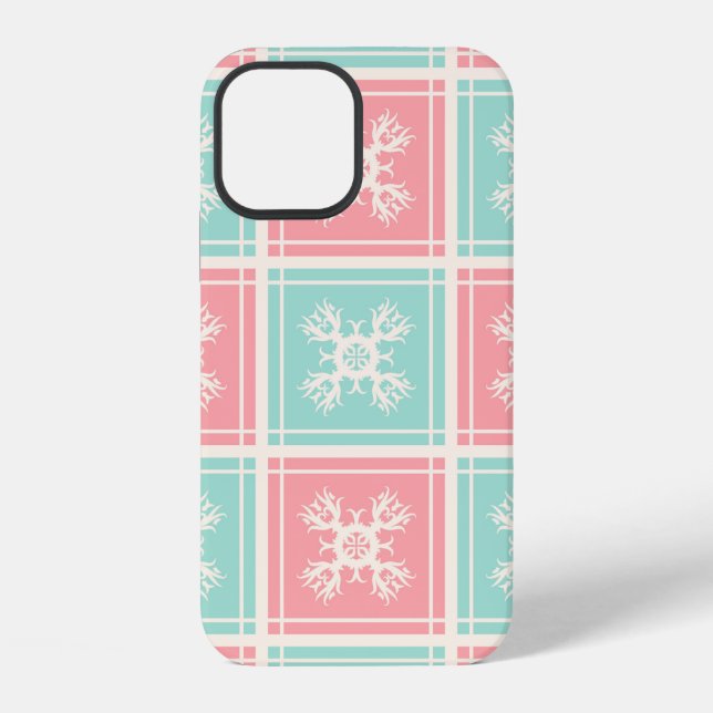 Coque iPhone Arrière-plan décoratif avec éléments abstraits san (Verso)