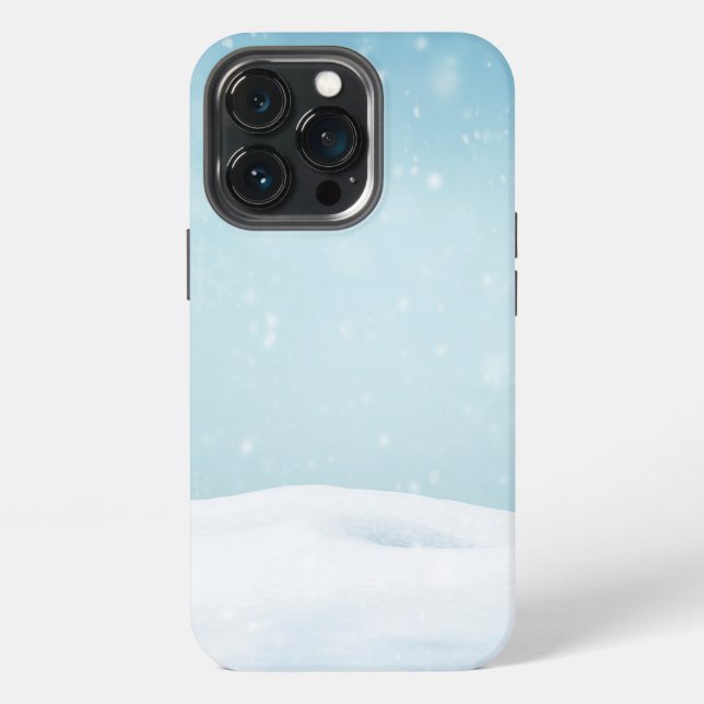 Coque iPhone Arrière - plan d'hiver (Dos)