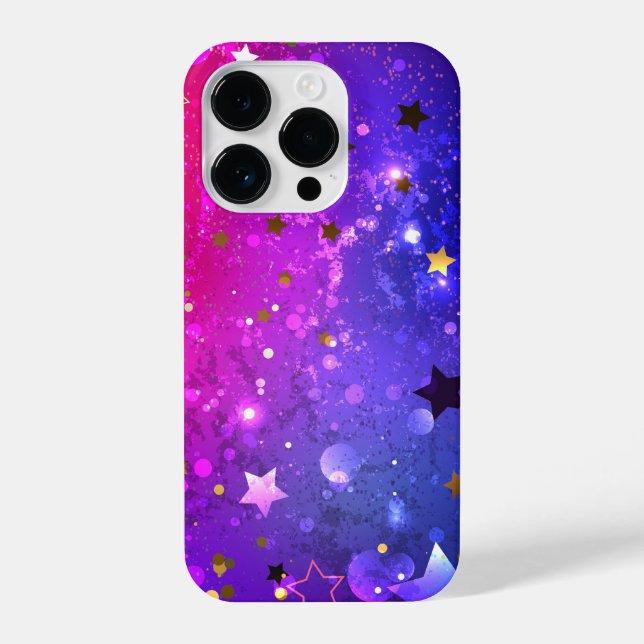 Coque iPhone Arrière - plan rose brillant (Verso)