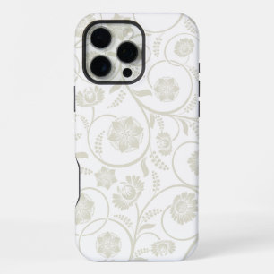 Coque iPhone 16 Pro Max Arrière-plan sans couture avec motifs floraux