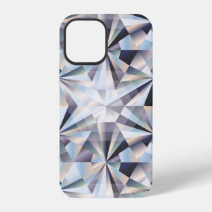 Coque iPhone 12 Arrière - plan sans couture en diamant, illustrati