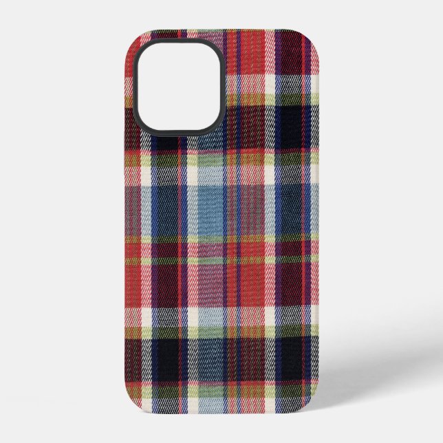 Coque iPhone Arrière - plan Textile carré Texture (Verso)