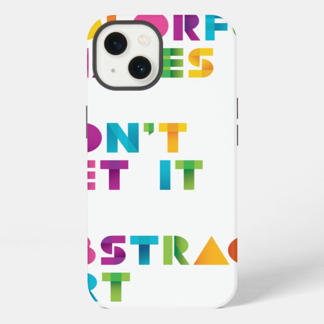 Coque iPhone Art abstrait (Verso)