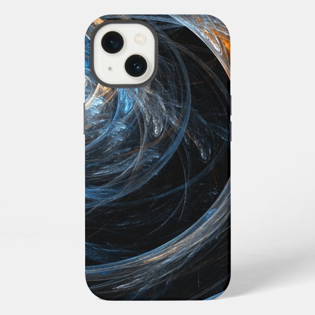 Coque iPhone Art abstrait autour du monde (Verso)
