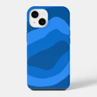 art abstrait aux nuances de bleu