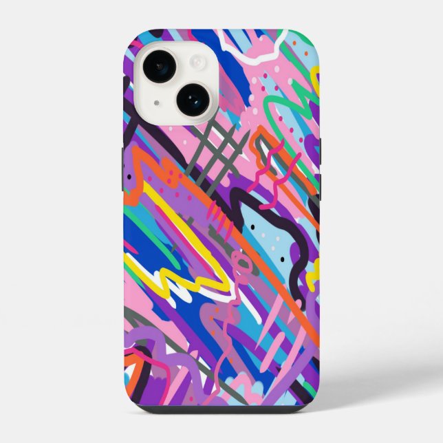 Coque iPhone Art abstrait Color Play (Verso)
