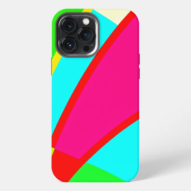 Coque iPhone Art Abstrait coloré (Verso)