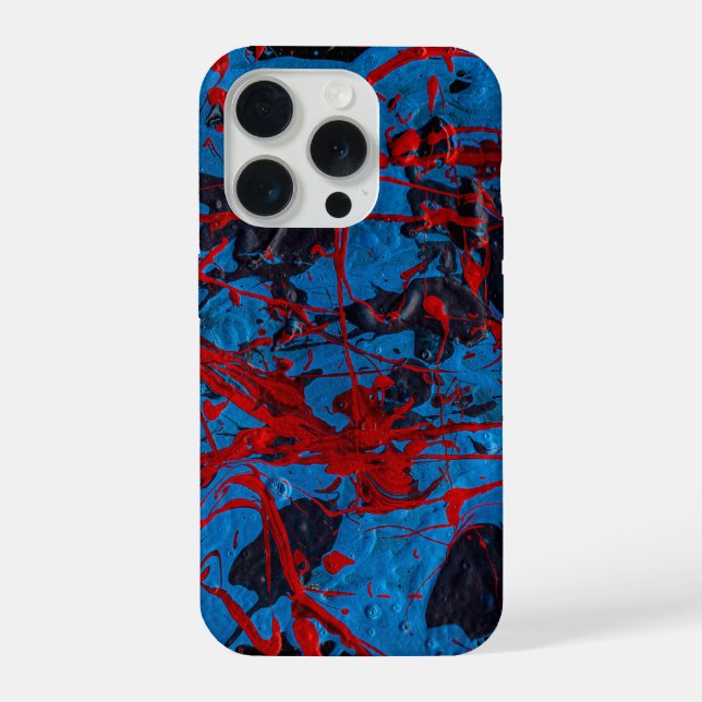 Coque iPhone Art Abstrait Contemporain : Électrique (Verso)