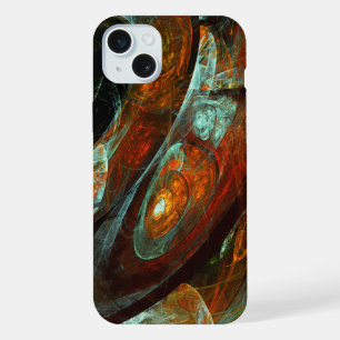 Coque iPhone 15 Plus Art abstrait divisé par le temps