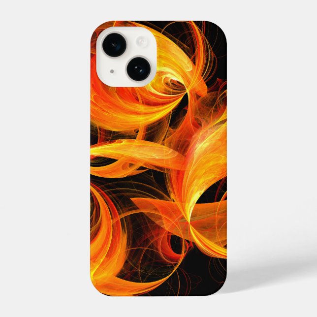 Coque iPhone Art Abstrait Fireball (Verso)