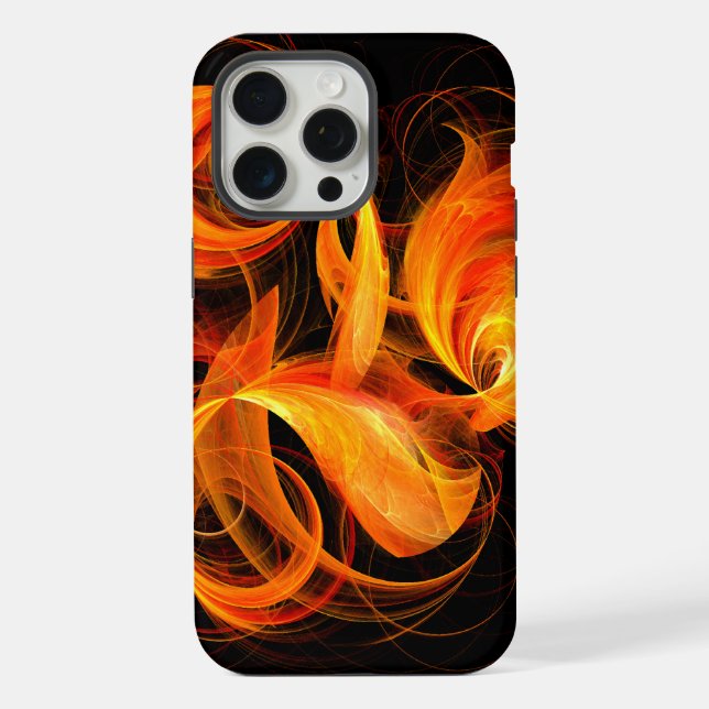 Coque iPhone Art abstrait Fireball (Verso)