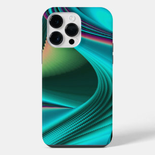 Coque Pour Pour iPhone 14 Pro Max Art Abstrait Futuriste 3D Métallique Arc-en-Ciel