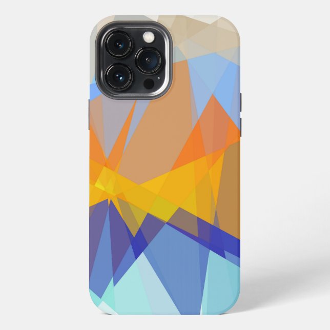 Coque iPhone Art abstrait géométrique (Verso)