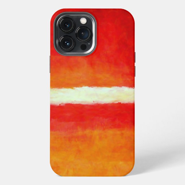 Coque iPhone Art Abstrait Moderne - Style Rothko (Verso)