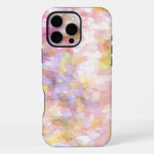 Coque iPhone 16 Pro Max Art Abstrait Pastel Jaune Clair