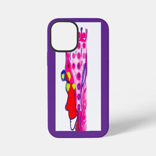 Coque iPhone Art abstrait royal (Verso)