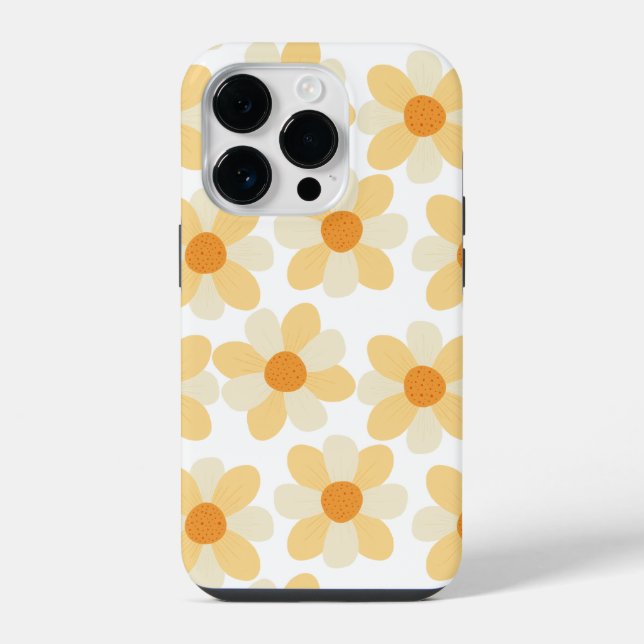 Coque iPhone Art Boho Daisy (Verso)