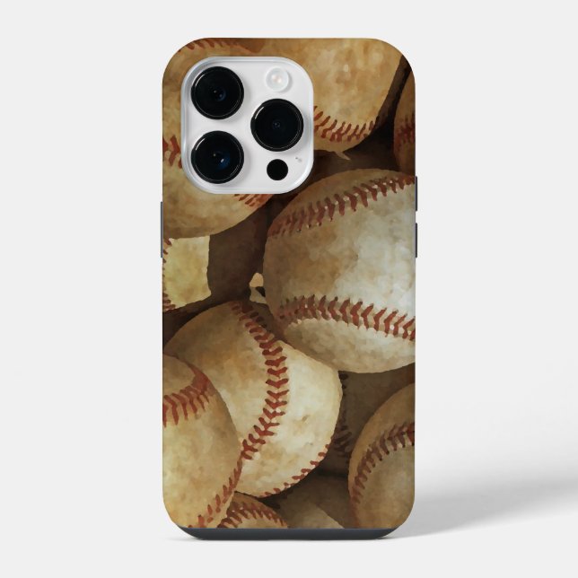 Coque iPhone Art de baseball pour iPhone (Verso)