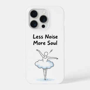Coque iPhone 15 Pro Art de citation d'âme de danseuse de ballet minima